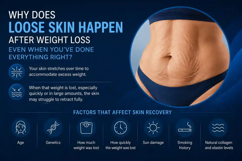 Why Does Loose Skin Happen After Weight Loss Even When You’ve Done Everything Right Solihull?
